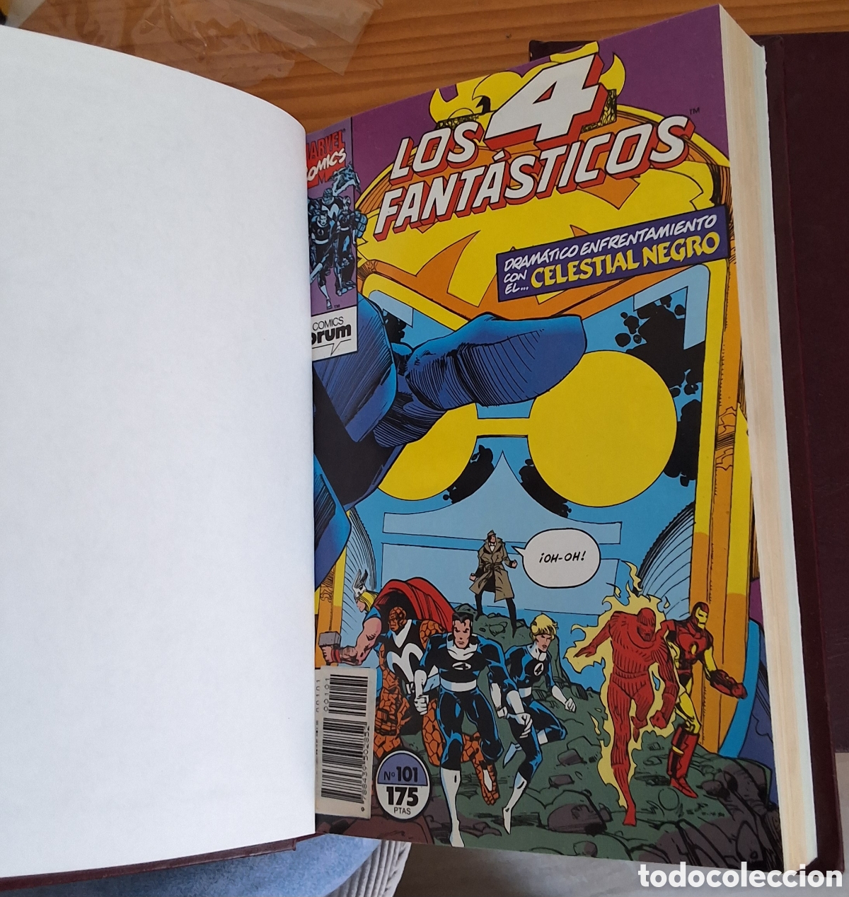 C&oacute;mics: Los 4 fant&aacute;sticos grapa forum tomo encuadernado con los n&uacute;meros del 101 al 117