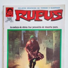 Comics : RUFUS Nº 2 - HISTORIA Y LEYENDA DEL TERROR - RELATOS DE TERROR Y SUSPENSE - IBERO MUNDIAL - 1973. Lote 301786568