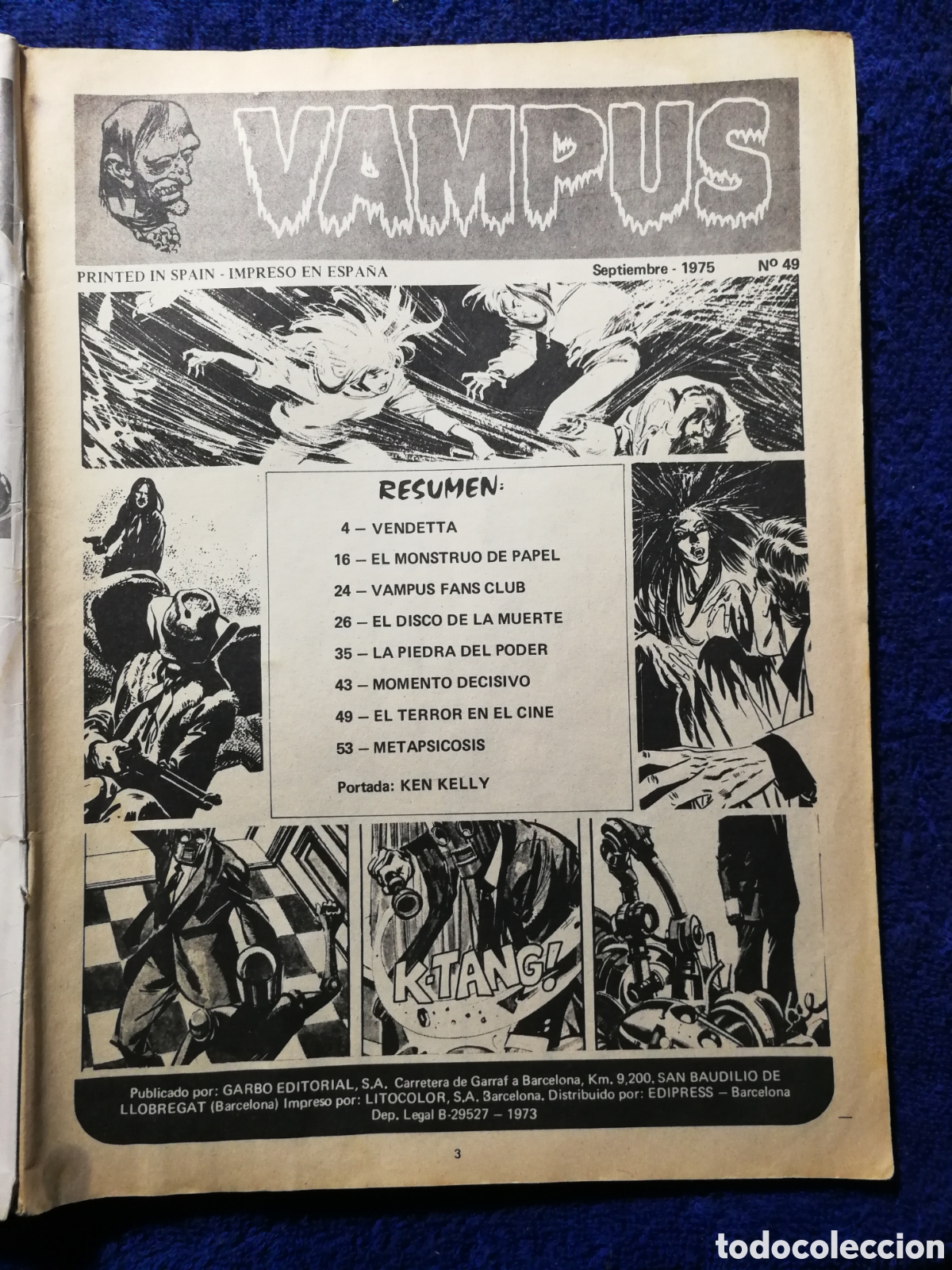 C&oacute;mics: Vampus . N&uacute;mero 49. Garbo - Foto 3