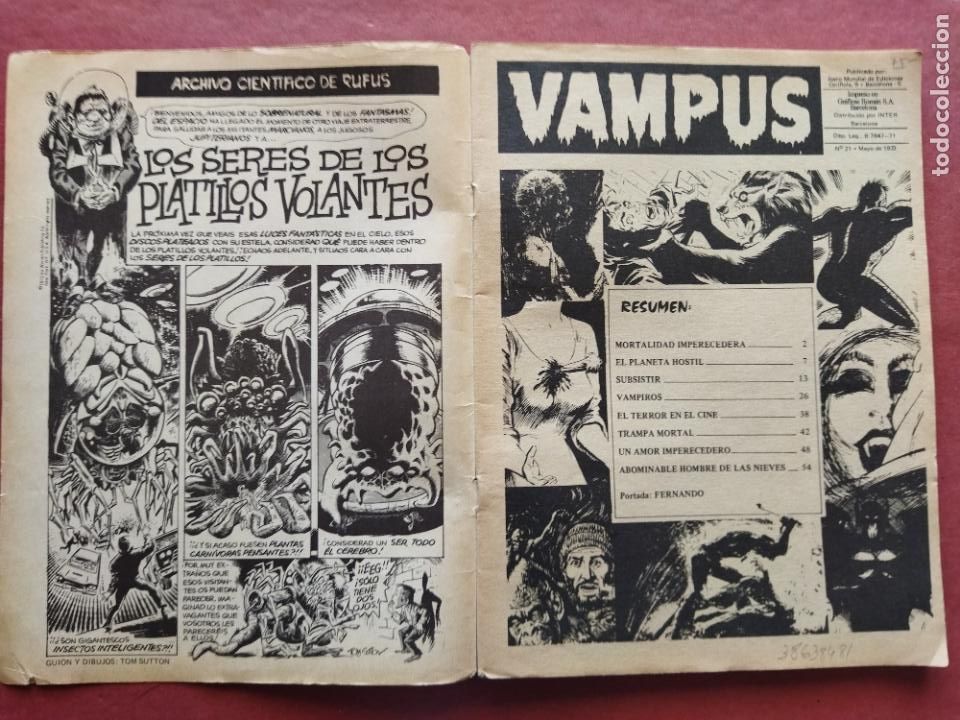 C&oacute;mics: VAMPUS N&ordm; 21 - SIN POSTER CENTRAL - Foto 3