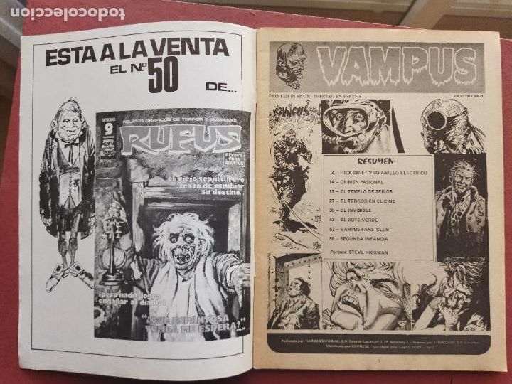 C&oacute;mics: VAMPUS N&ordm; 71 CON POSTER CENTRAL - Foto 3