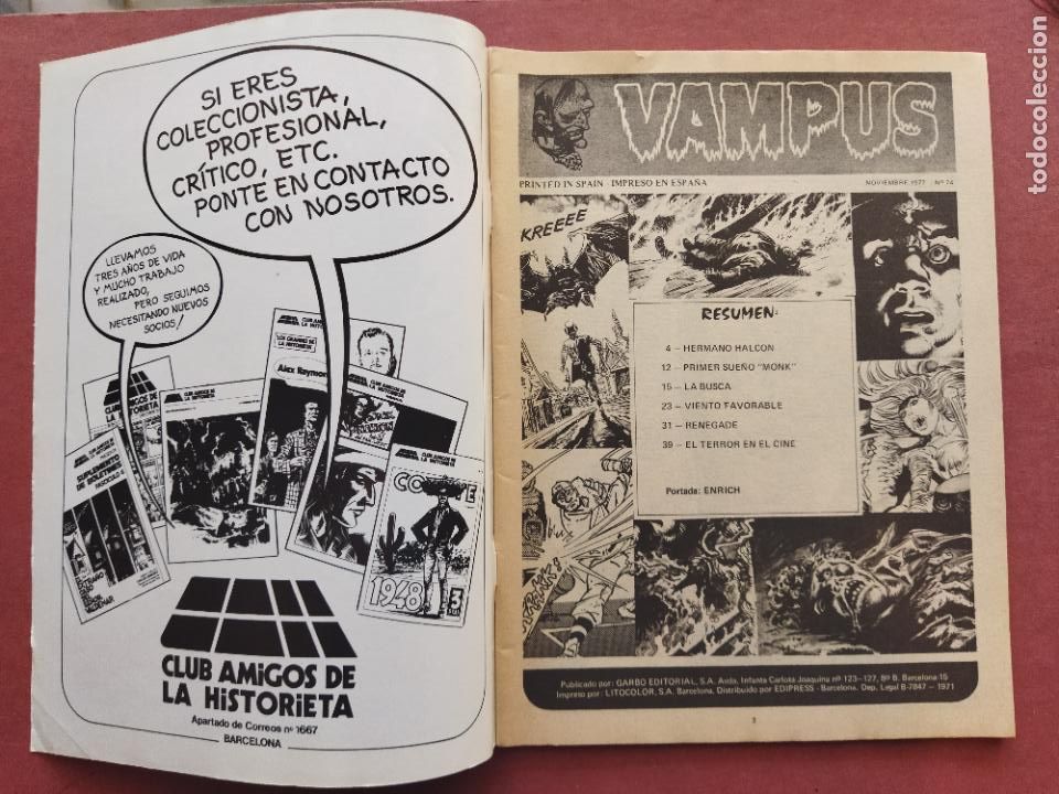 C&oacute;mics: VAMPUS N&ordm; 74 MUY NUEVO - Foto 3