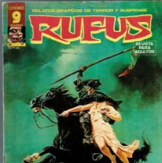 Cómics: RUFUS Nº 37 - GARBO 1976 -CON AURALEON, BEA, E. R. CRUZ, MAYO, PAUL NEARY, RICO RIVAL, ETC.