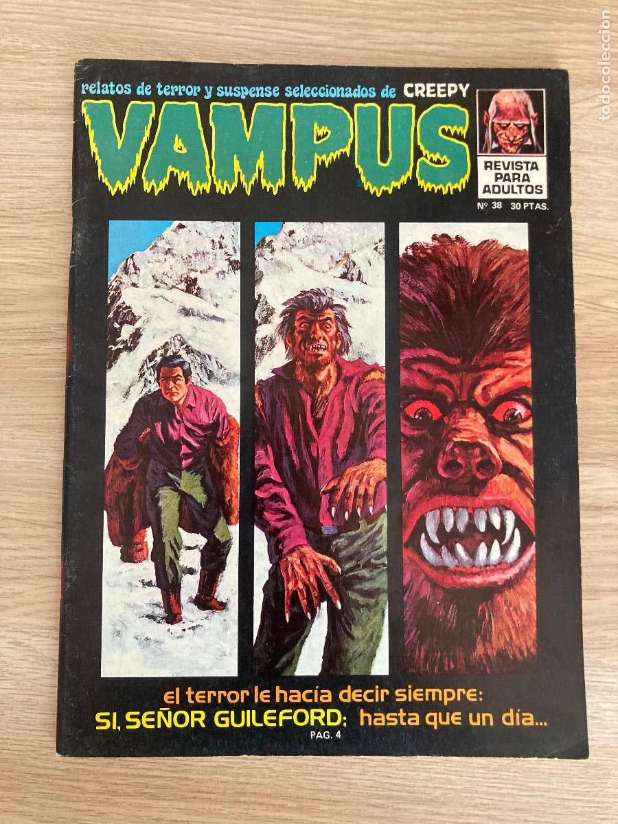 C&oacute;mics: VAMPUS N&ordm; 38. CON EL POSTER DE WRIGHTSON. GARBO 1974 - Foto 1