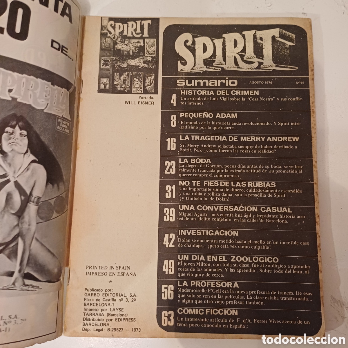 C&oacute;mics: Comic SPIRIT Super c&oacute;mics Garbo N&deg; 15 - Foto 3