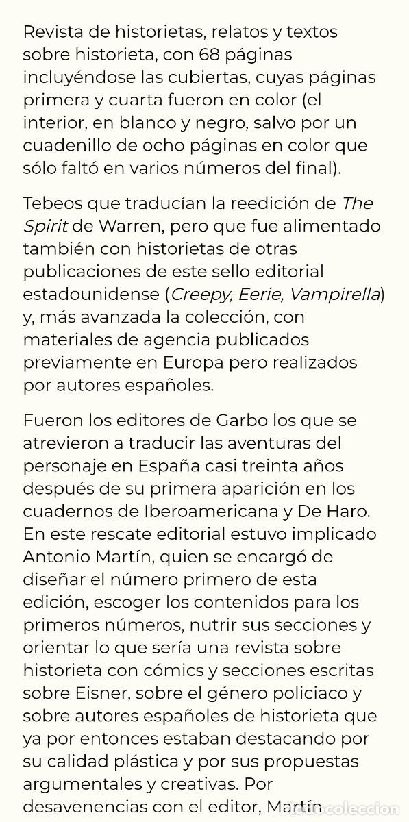 C&oacute;mics: LOTE COMICS SPIRIT [GARBO] - Foto 9