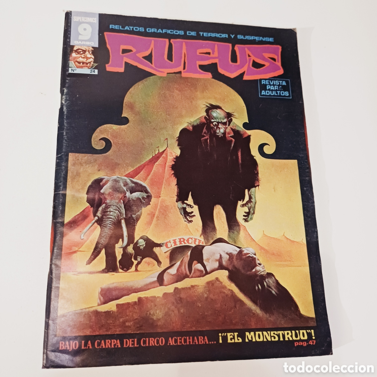 C&oacute;mics: Comic de terror RUFUS N&ordm; 24 - Ed. GARBO - Mayo 1975 - Foto 1