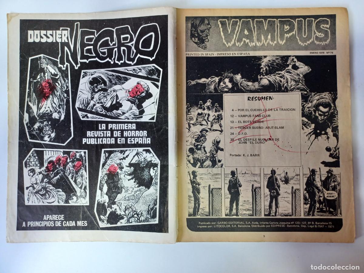 C&oacute;mics: VAMPUS 76 EDIT. GARBO - Foto 4