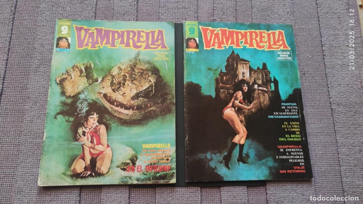 C&oacute;mics: VAMPIRELLA N&Uacute;MEROS 9 Y 11. Normal estado. - Foto 1