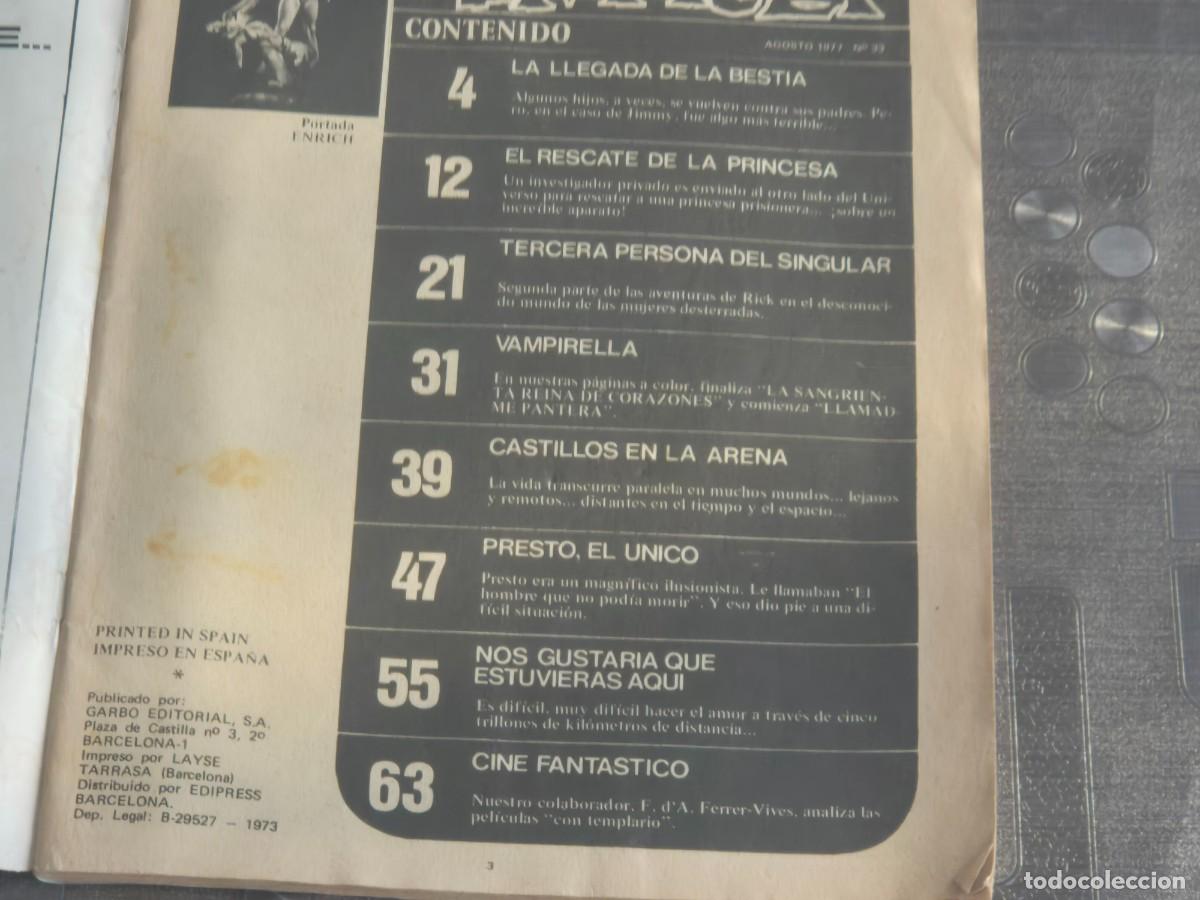 C&oacute;mics: VAMPIRELLA, N&ordm; 33, EDITORIAL GARBO, 1973 - Foto 3