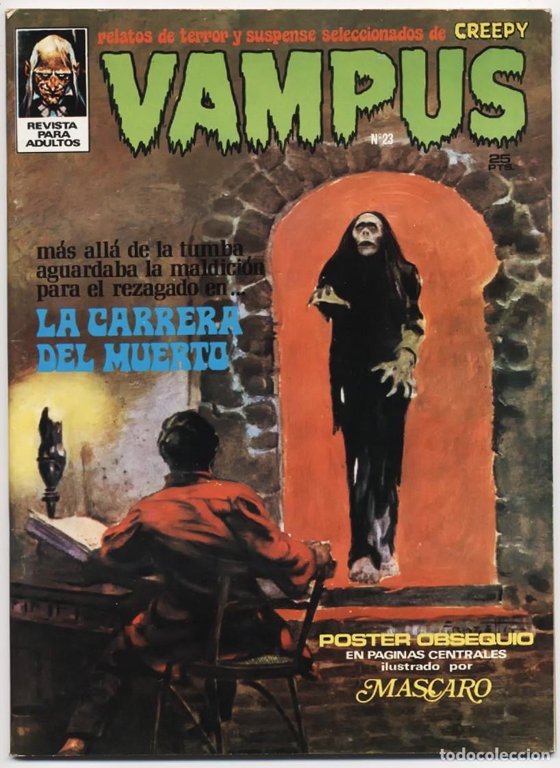 C&oacute;mics: VAMPUS N&ordm; 23 RELATOS DE TERROR Y SUSPENSE IBERO MUNDIAL CREEPY 1973 GARBO EDITORIAL CON POSTER