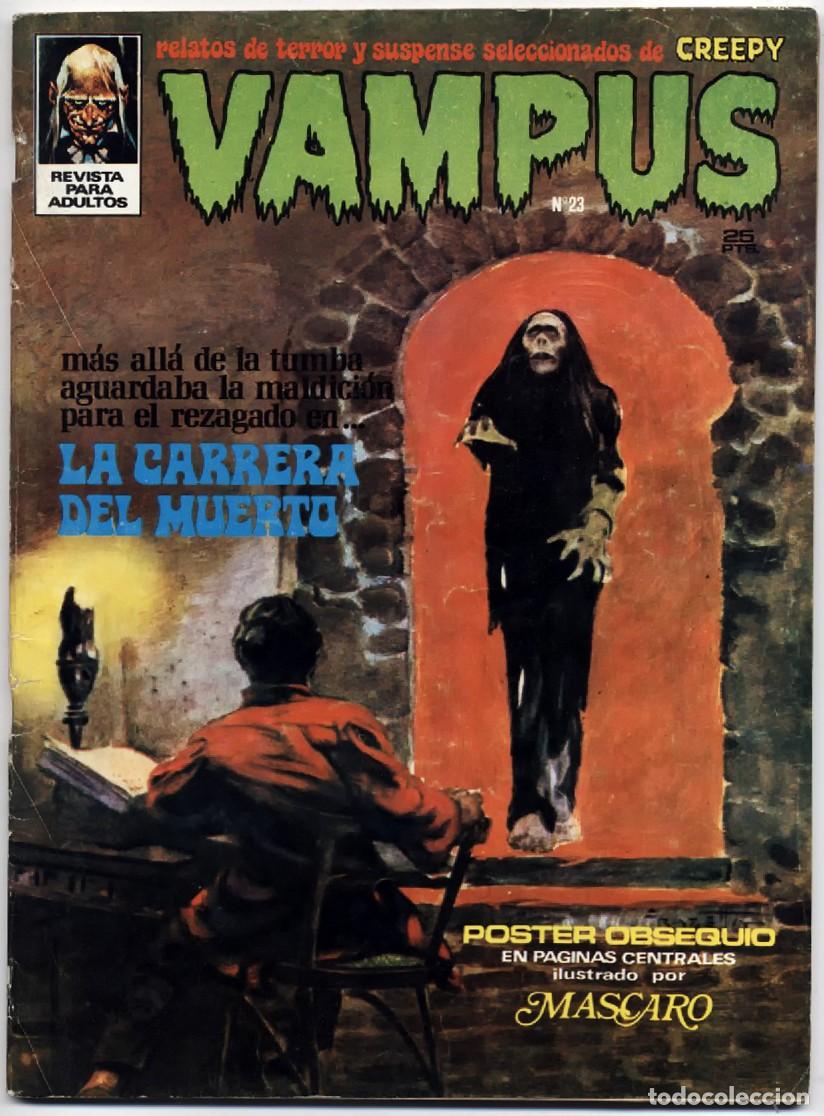 C&oacute;mics: VAMPUS N&ordm; 23 RELATOS DE TERROR Y SUSPENSE IBERO MUNDIAL CREEPY 1973 GARBO EDITORIAL MUY BUENO