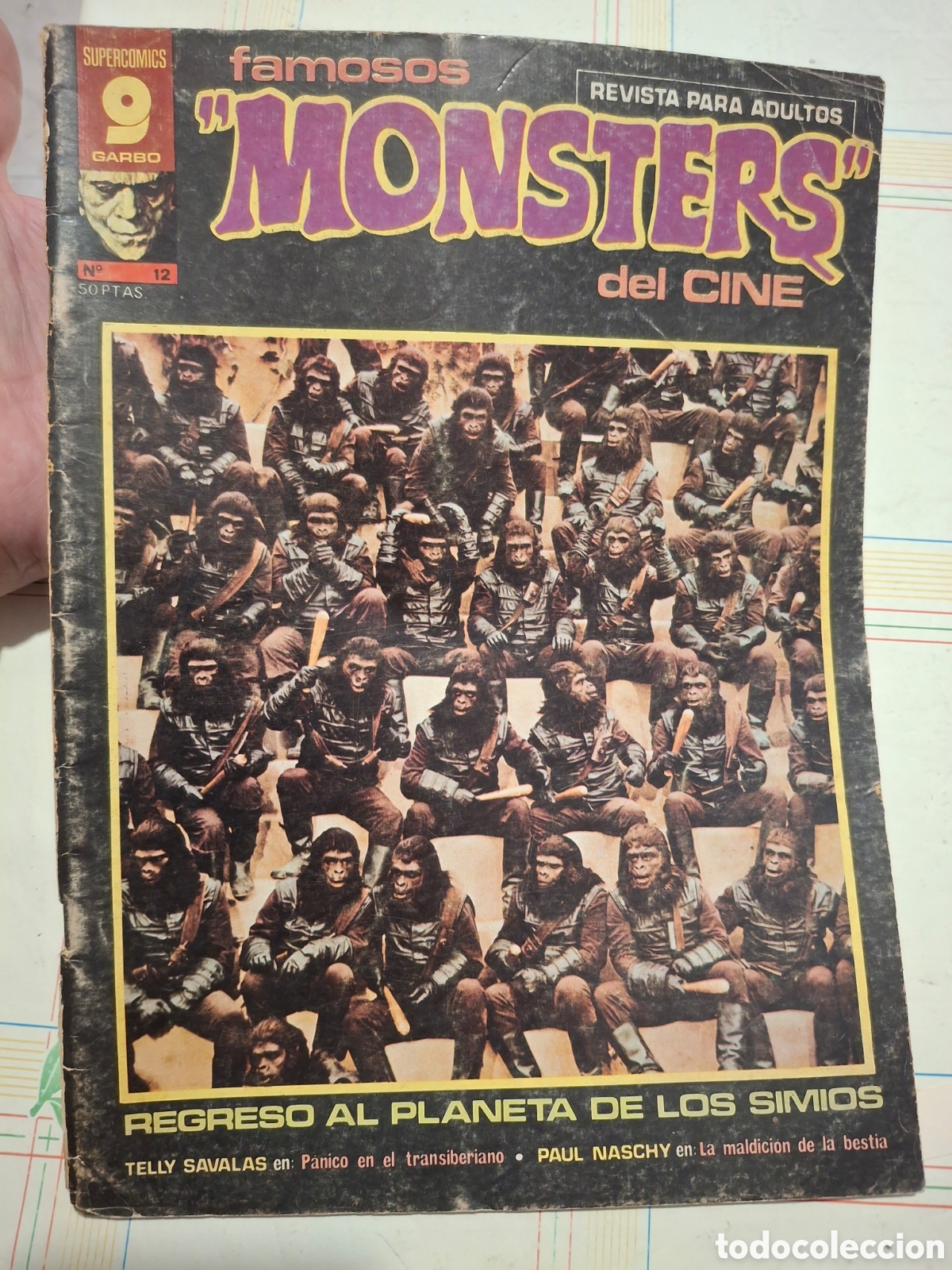 Comics: Revista - Famosos monsters del cine 12 - Regreso al planeta de los simios, Narchy, Corben