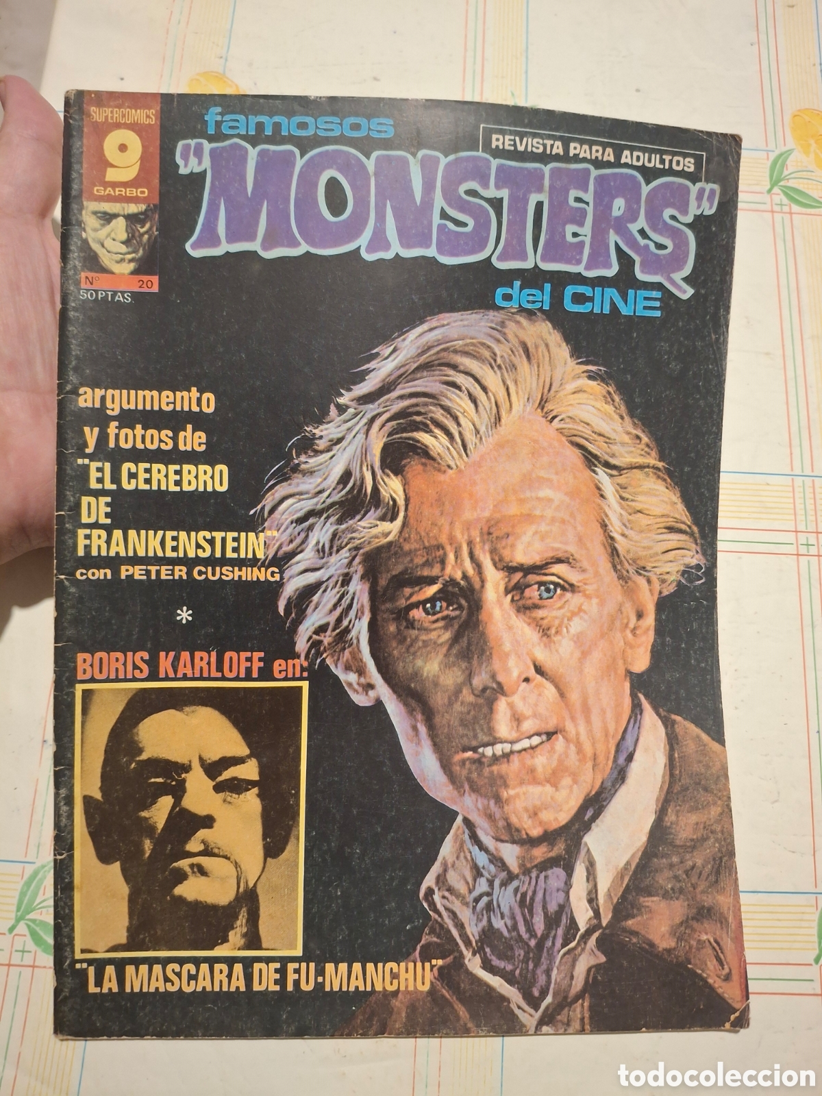 Comics: Revista - Famosos monsters del cine 20 - El cerebro de Frankenstein, Karloff, Fu-Manchu, Corben