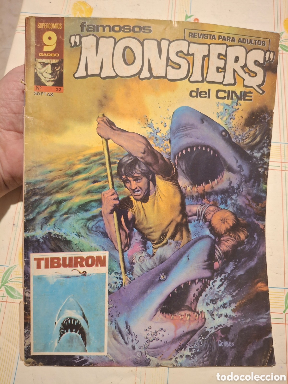 Comics: Revista - Famosos monsters del cine 25 - Tiburon, La fuga de Logan, Corben