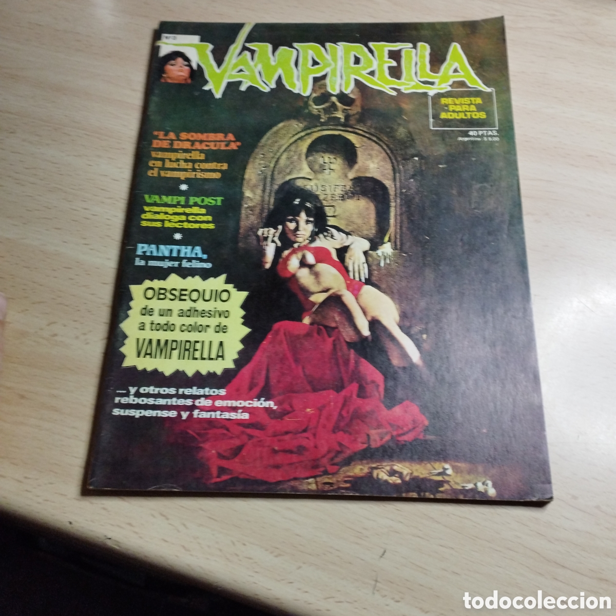 C&oacute;mics: Vampirella. N&ordm;3. 1975. Garbo. Sin pegatina.
