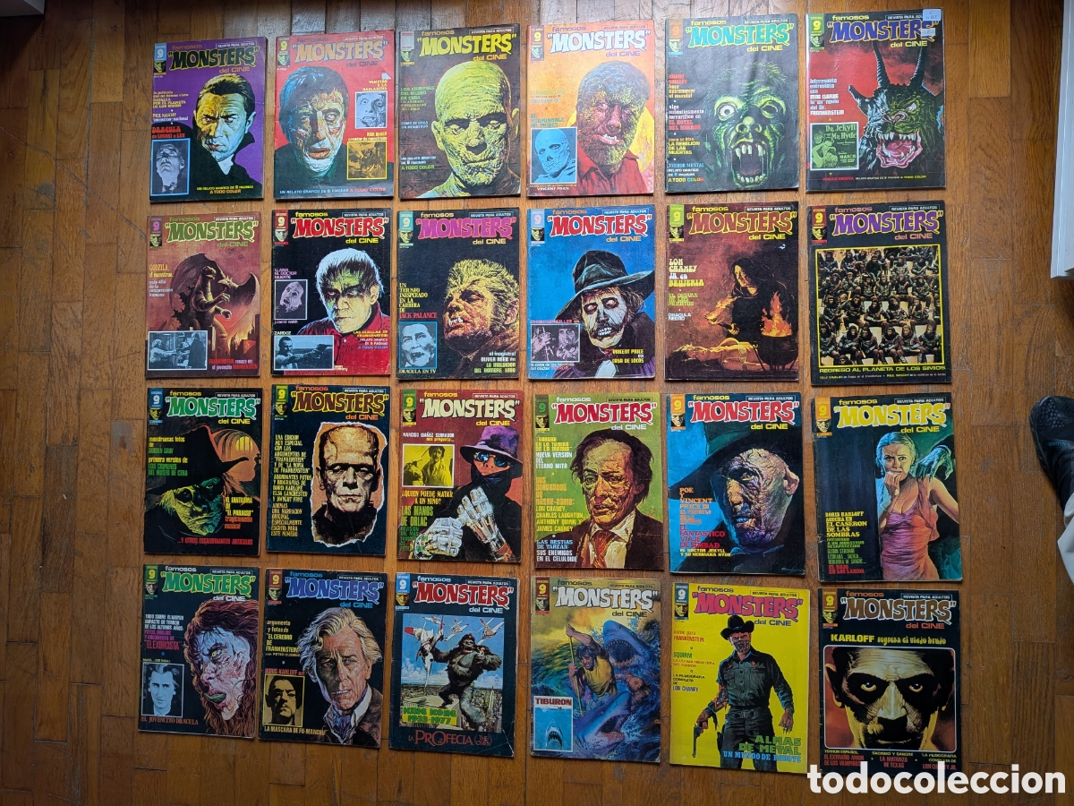 C&oacute;mics: Famosos monsters del cine. Colecci&oacute;n Completa