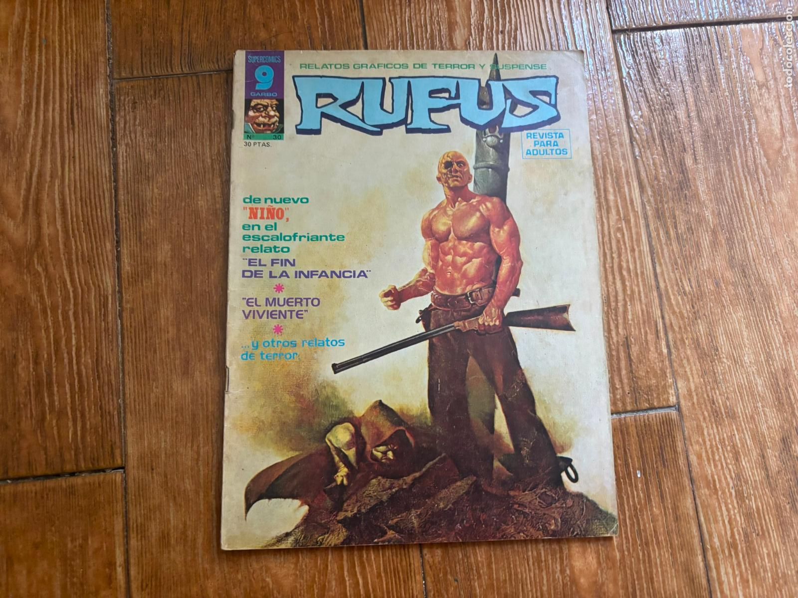 C&oacute;mics: RUFUS N&ordm; 30 RELATOS DE TERROR Y SUSPENSE EDITORIAL GARBO 1973.