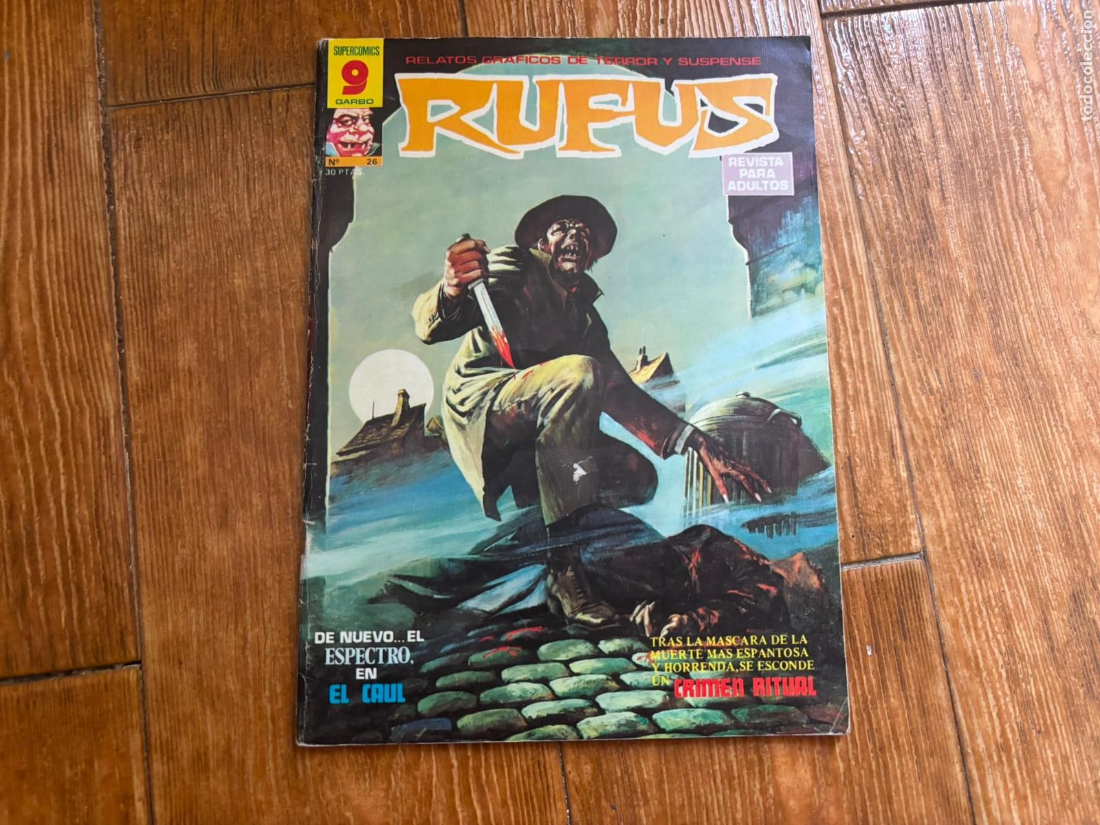 C&oacute;mics: RUFUS N&ordm; 26 RELATOS DE TERROR Y SUSPENSE EDITORIAL GARBO 1973.