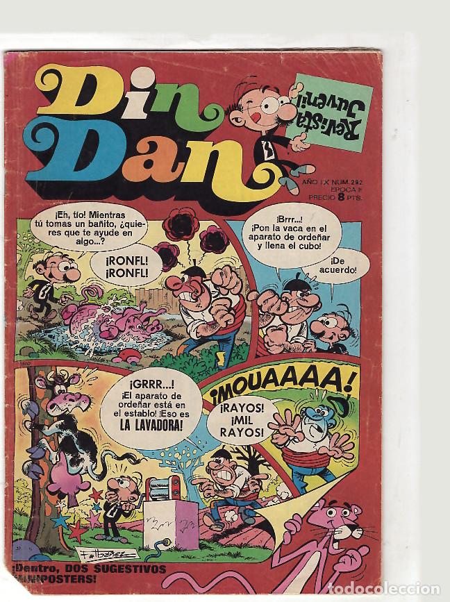 Comics : DIN DAN 292 CON PUBLICIDAD HIPPY 2000, LA COLECCI&Oacute;N ILUSTRADA POR JAN SUPERLOPEZ- ED BRUGUERA, GRAPA