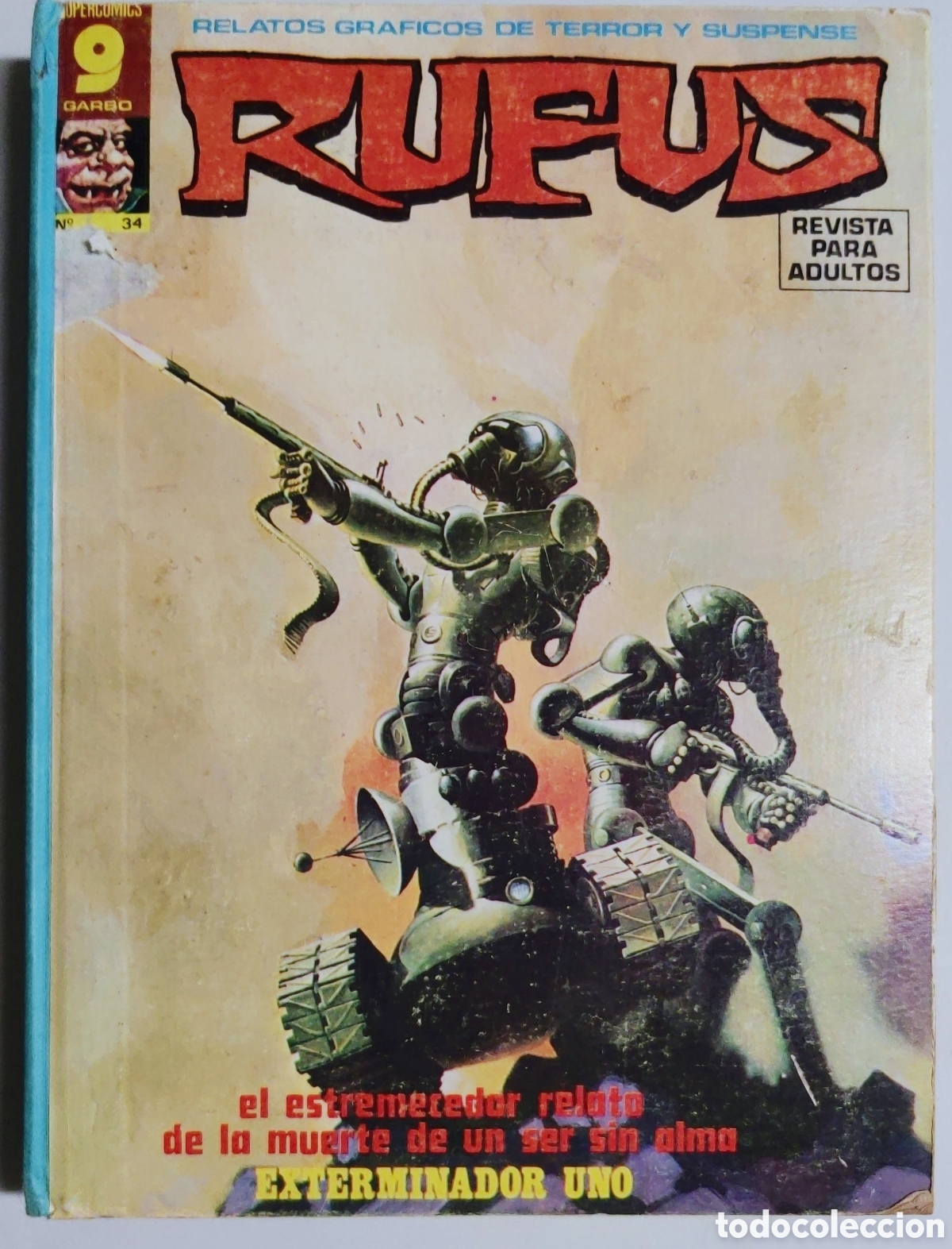Comics: Lote Rufus 7 n&uacute;meros , 27 al 34, a&ntilde;os 75/76. Relatos de terror y suspense