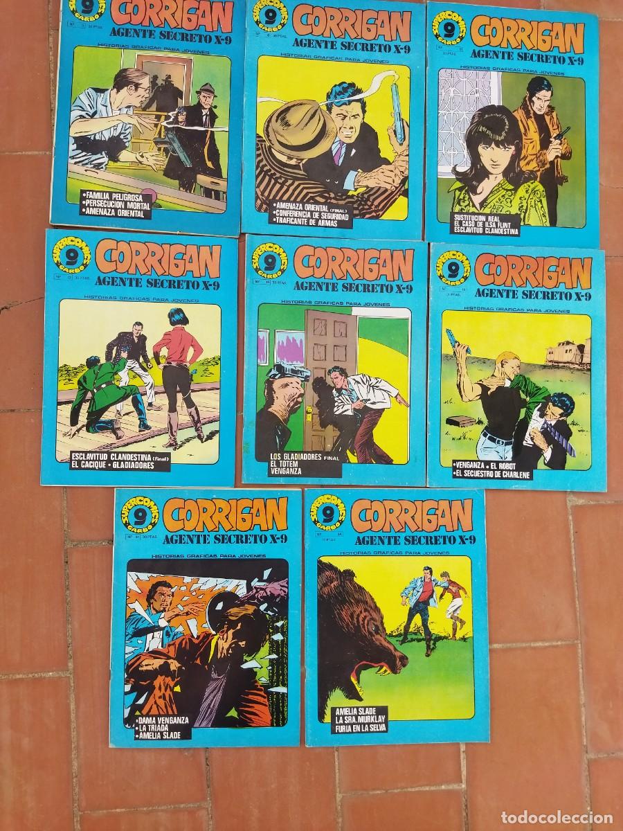 Comics: lote de comics CORRIGAN AGENTE SECRETO X-9 supercomics garbo n&ordm; 3-6-9-12-15-18-21-24