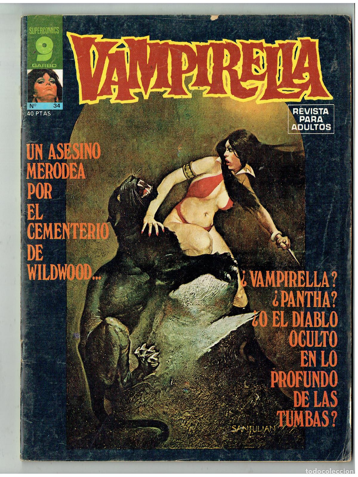 Fumetti: VAMPIRELLA. N&ordm; 34. GARBO EDITORIAL, 1977. (B/48.2 RUM)