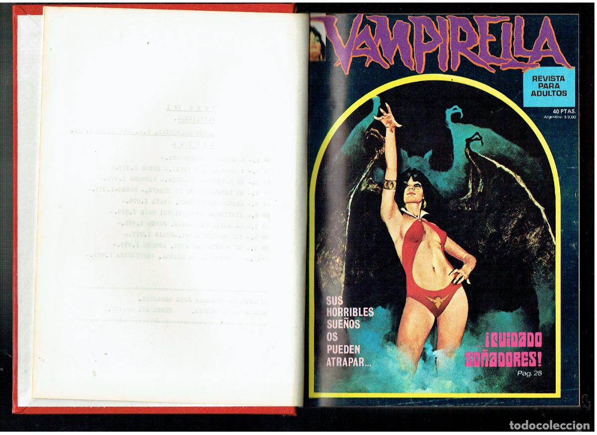 C&oacute;mics: VAMPIRELLA. TOMO ENCUADERNADO CONTENIENDO LOS NROS: DEL 1 AL 10. GARBO, 1974.(B/10. RUM)