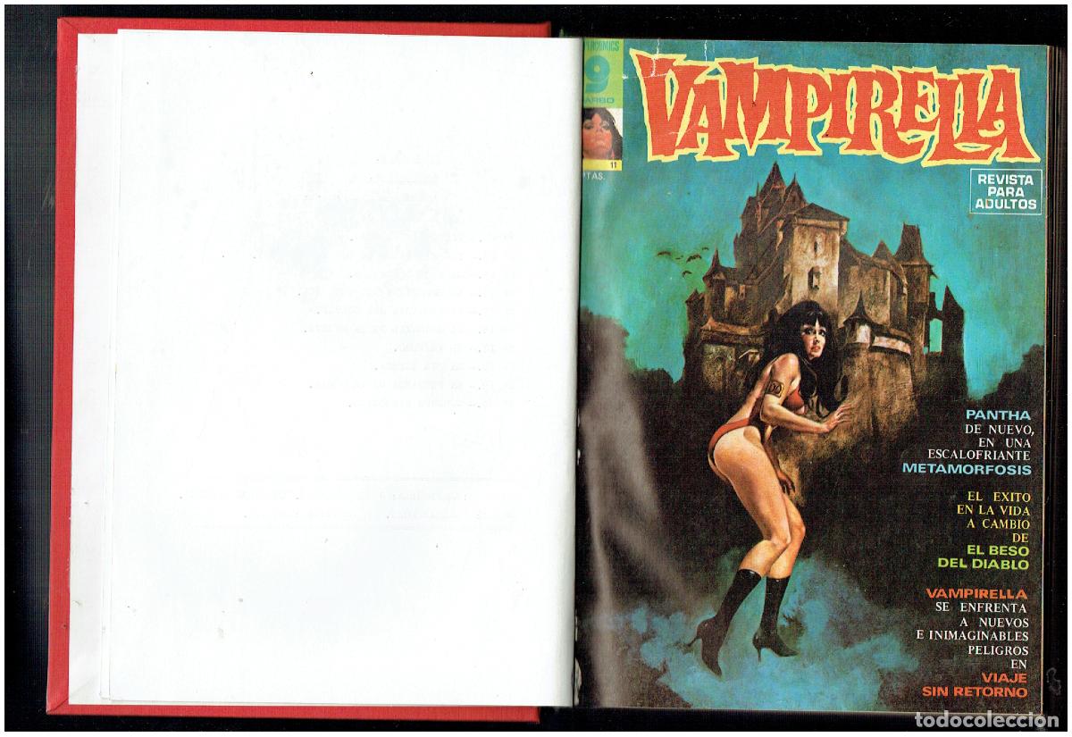 C&oacute;mics: VAMPIRELLA. TOMO ENCUADERNADO CONTENIENDO LOS NROS: DEL 11 AL 20. GARBO, 1974.(B/10. RUM)