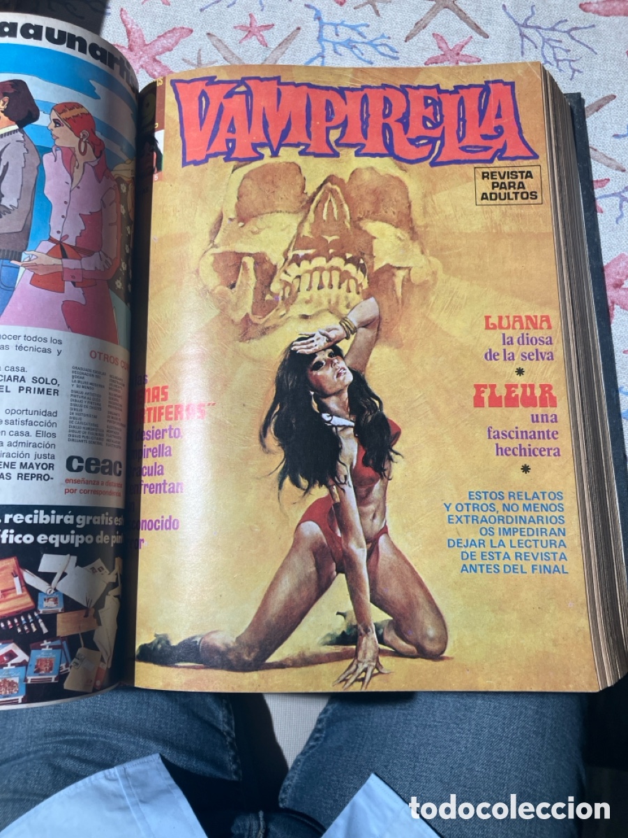 C&oacute;mics: VAMPIRELLA - TOMO CON EXTRA JULIO 1975 Y 9 N&Uacute;MEROS - GARBO