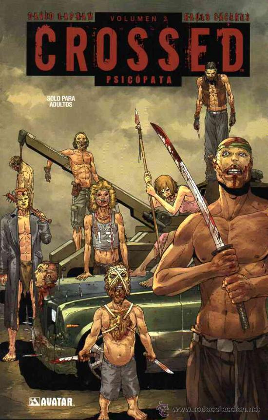 C&oacute;mics: CROSSED TOMO 3: PSICOPATA (Glenat,2012) - DAVID LAPHAM - Foto 1