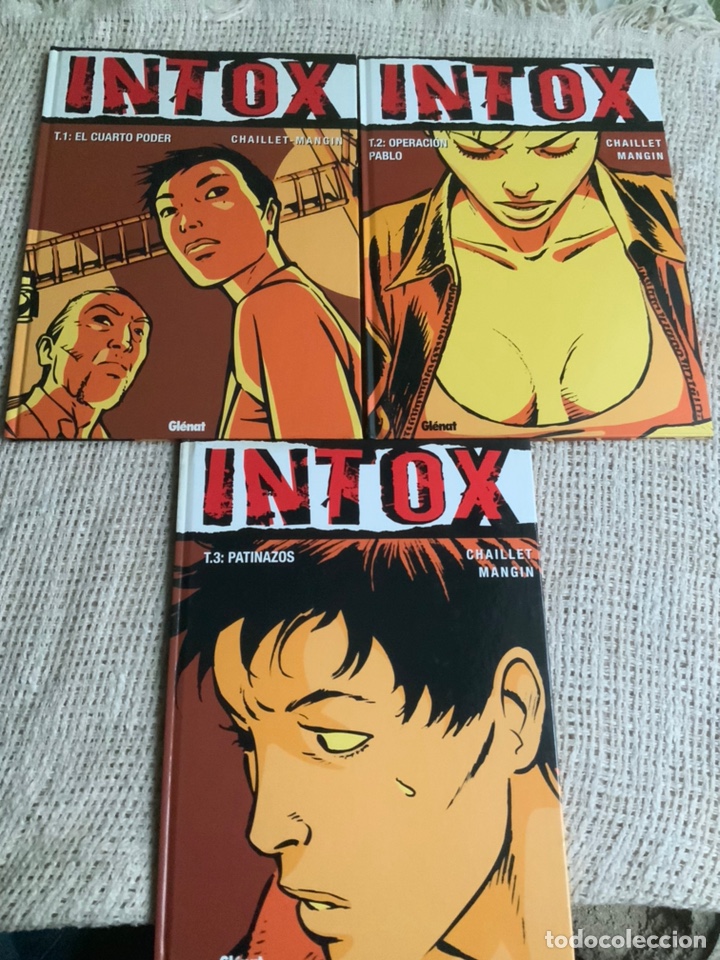 C&oacute;mics: Intox, completa EN 3 TOMOS / Chaillet Mangin -ED. GLENAT - Foto 1