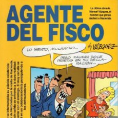 Cómics: AGENTE DEL FISCO (VAZQUEZ) - GLENAT - IMPECABLE - SUB01M. Lote 399679229