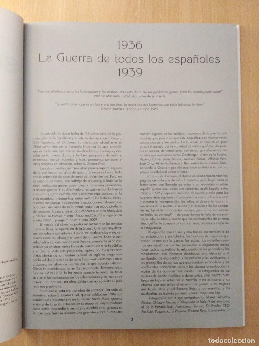 C&oacute;mics: TORMENTA SOBRE ESPA&Ntilde;A 1936-1939. AA.VV. - Foto 4