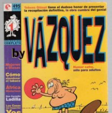 Cómics: BY VAZQUEZ COLECCION COMPLETA. GLENAT 1995