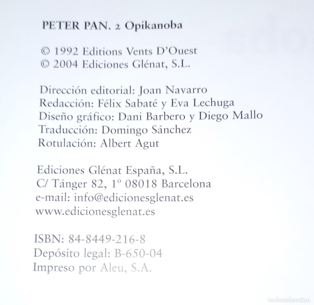 C&oacute;mics: PETER PAN, OPIKANOBA - LOISEL - GL&Eacute;NAT, 2004 - Foto 4