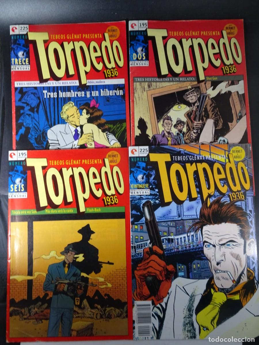 C&oacute;mics: LOTE 4 COMIC, TORPEDO 1936, N&ordm; 2-6-13-29, BERNET Y ABUL&Iacute; ,TEBEOS GLENAT, VER FOTOS