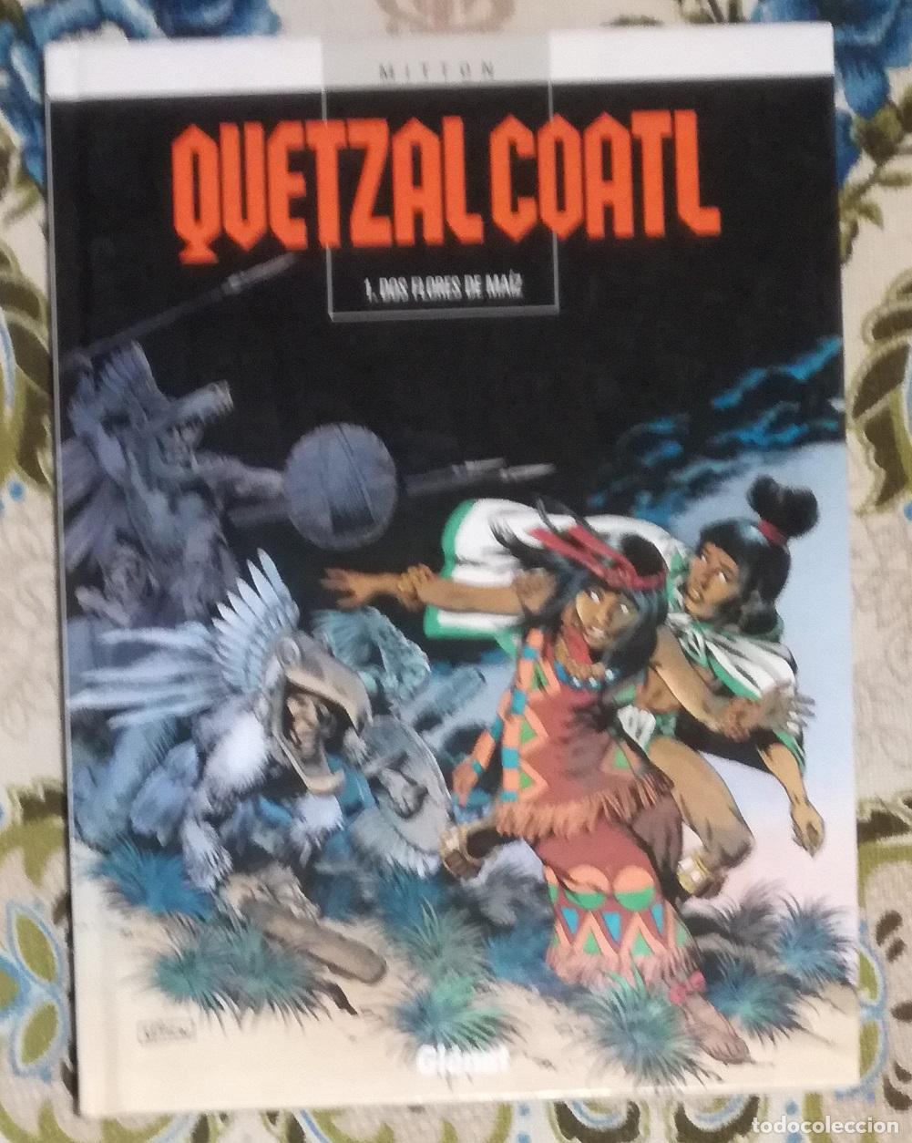 C&oacute;mics: Comic Quetzal Coalt, n&ordm; 1: Dos flores de maiz - Mitton; Glenat, tapa dura