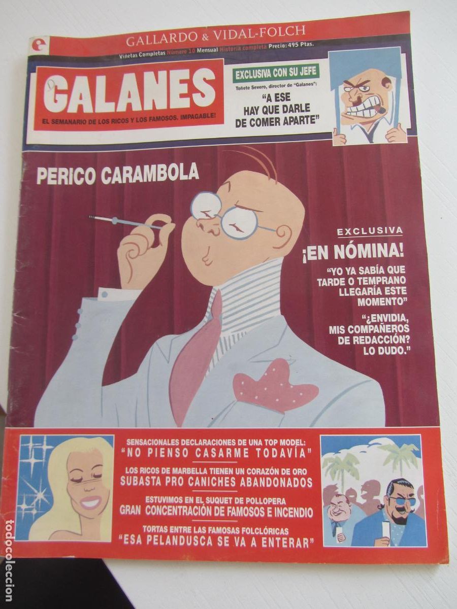 Comics: GALANES VI&Ntilde;ETAS COMICAS N&ordm; 10. GALLARDO & VIDAL-FOLCH. GLENAT 1994 arx161