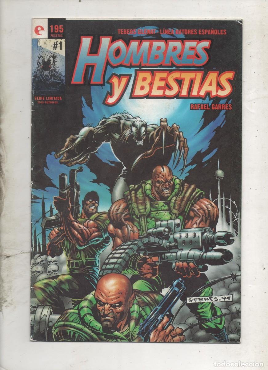 C&oacute;mics: HOMBRES Y BESTIAS N&ordm; 1 . RAFA GARRES. GLENAT - E3