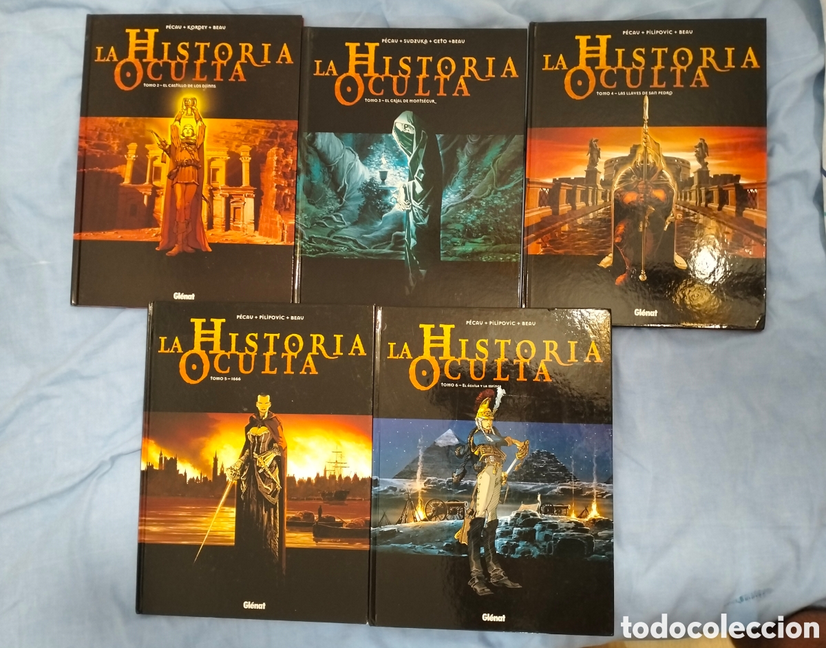 Comics: La historia oculta - Colecci&oacute;n 5 tomos - editorial Glenat 2006