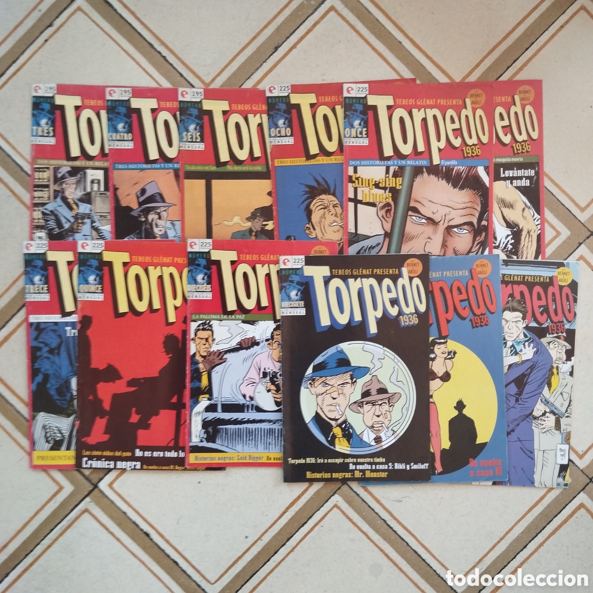 Comics : LOTE 12 N&Uacute;MEROS DE TORPEDO 1936 GLENAT 3, 4, 6, 8, 11, 12, 13, 15, 16, 17, 18, 26 JORDI BERNET ABULI
