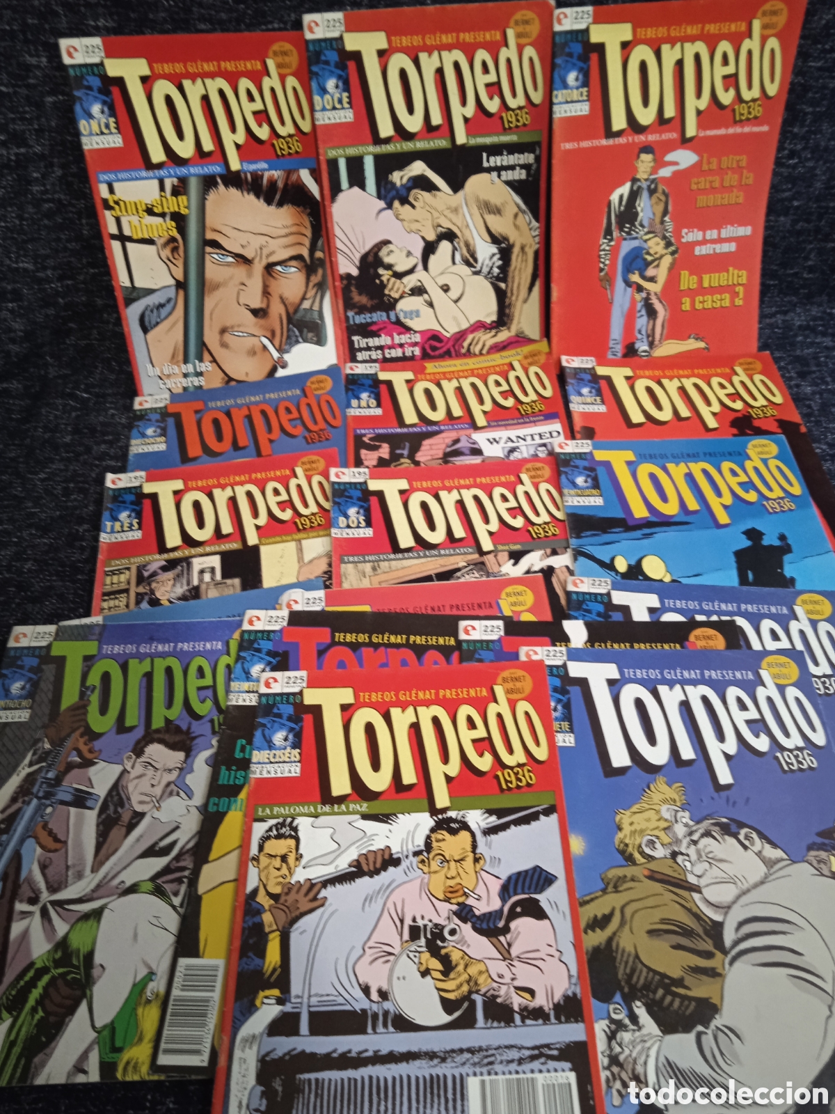 Comics : TORPEDO 1936 - LOTE DE 16 EJEMPLARES -ED. EDITORIAL GLENAT