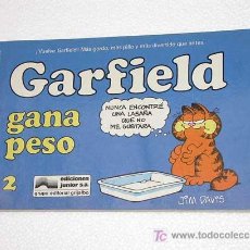 Cómics: GARFIELD Nº 2. GARFIELD GANA PESO. JIM DAVIES. EDICIONES JUNIOR 1988. TIRAS DE HUMOR. Lote 26362420