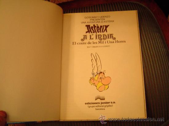 C&oacute;mics: Comic tapa dura Asterix. Texto en catal&aacute;n. - Foto 2