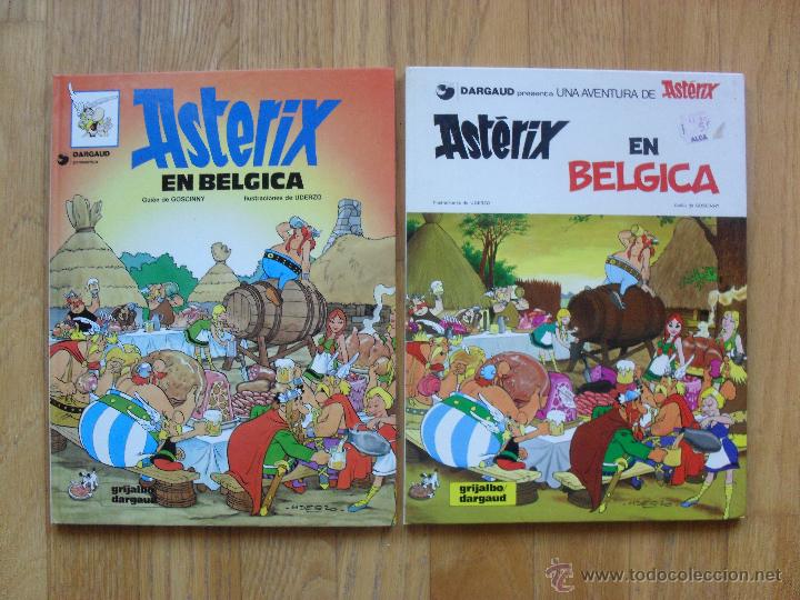 C&oacute;mics: ASTERIX EN BELGICA, Las dos versiones diferentes de tapas - Foto 1