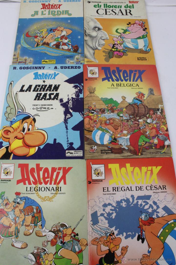 L-224. ASTERIX. LOTE DE SEIS LIBROS DE ASTERIX. EN CATALÁN. GRIJALBO DARGAUD. (Tebeos y Comics - Grijalbo - Asterix)