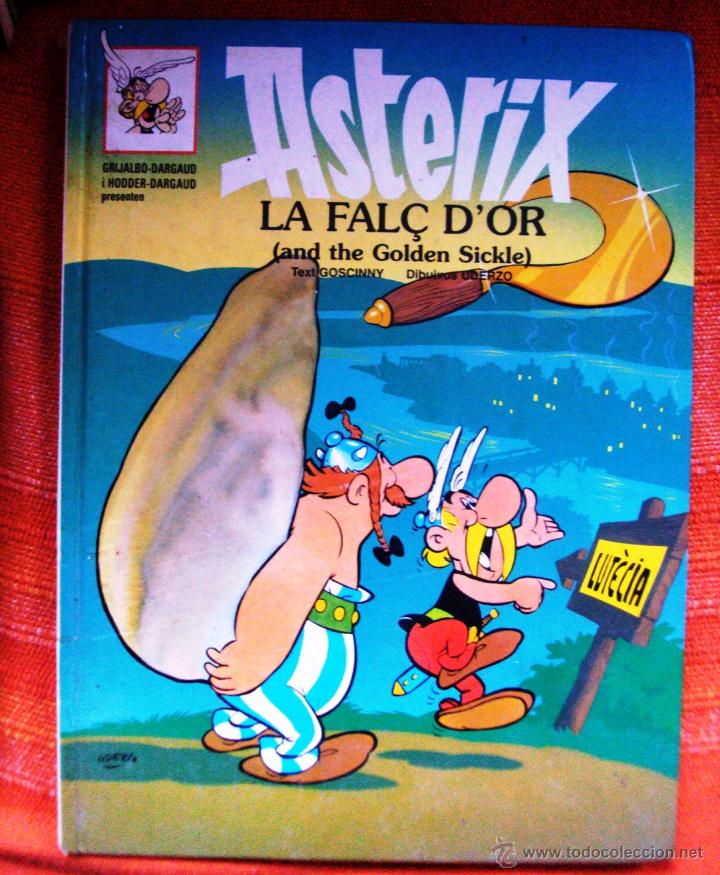 C&oacute;mics: Asterix en catalan e ingles La hoz de oro Tapas duras - Foto 1