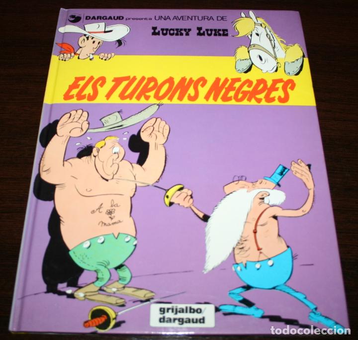 LUCKY LUKE - ELS TURONS NEGRES - MORRIS / GOSCINNY - GRIJALBO /DARGAUD - 1992 - EN CATALÁN (Tebeos y Comics - Grijalbo - Lucky Luke)