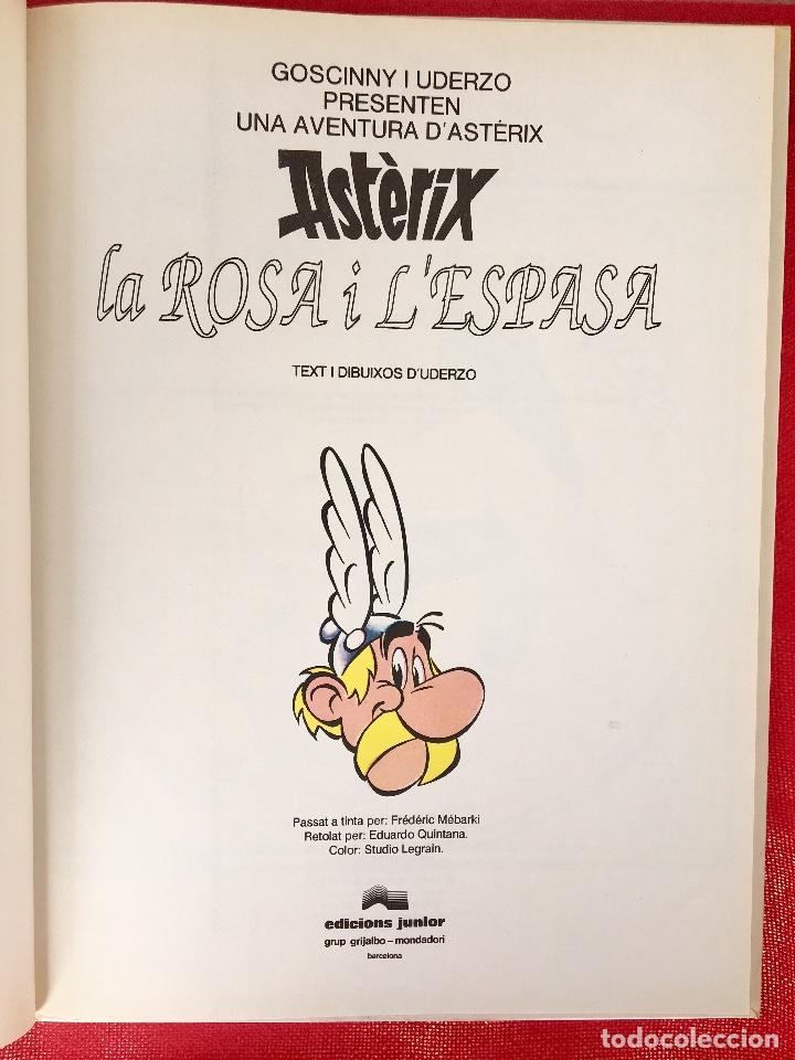 Cómics: Asterix la rosa i lespasa primera edición 1991 catalán catala obelix buen estado - Foto 4 - 99284111